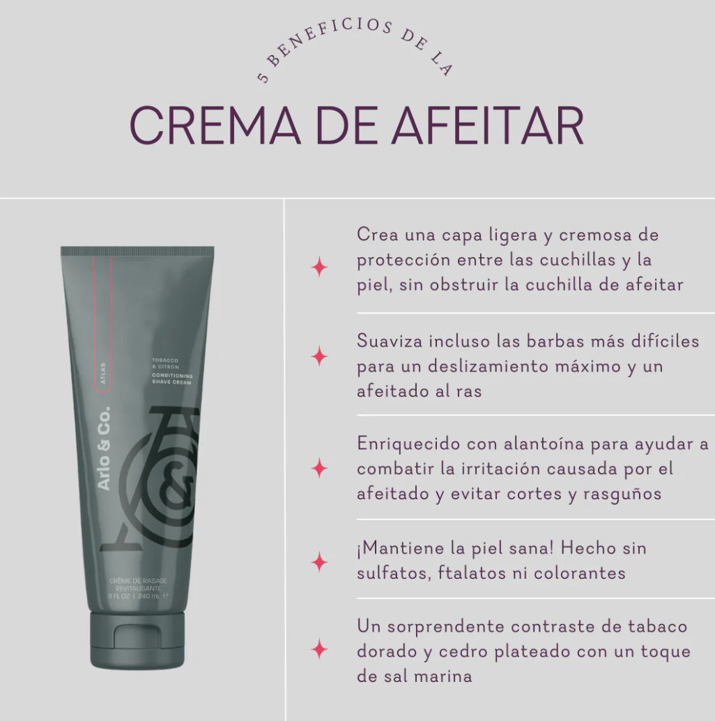 Crema de afeitar acondicionadora